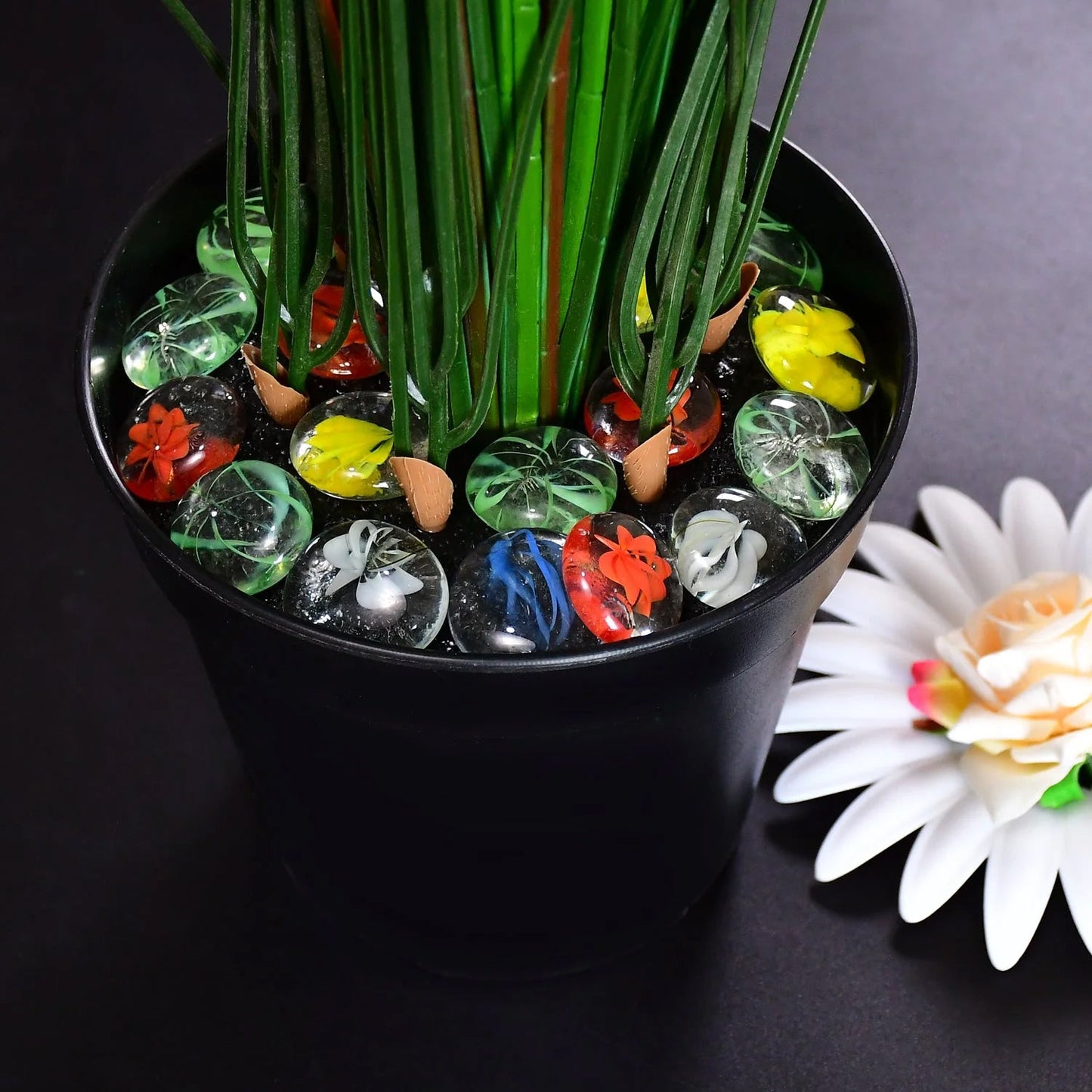 Multi-Color Decorative Stone for Garden / Lawn / Aquarium Fish Tank Gravel / Flower Pots Decoration Pebbles for Fish Bowl & All Purpose Attractive Stone Set