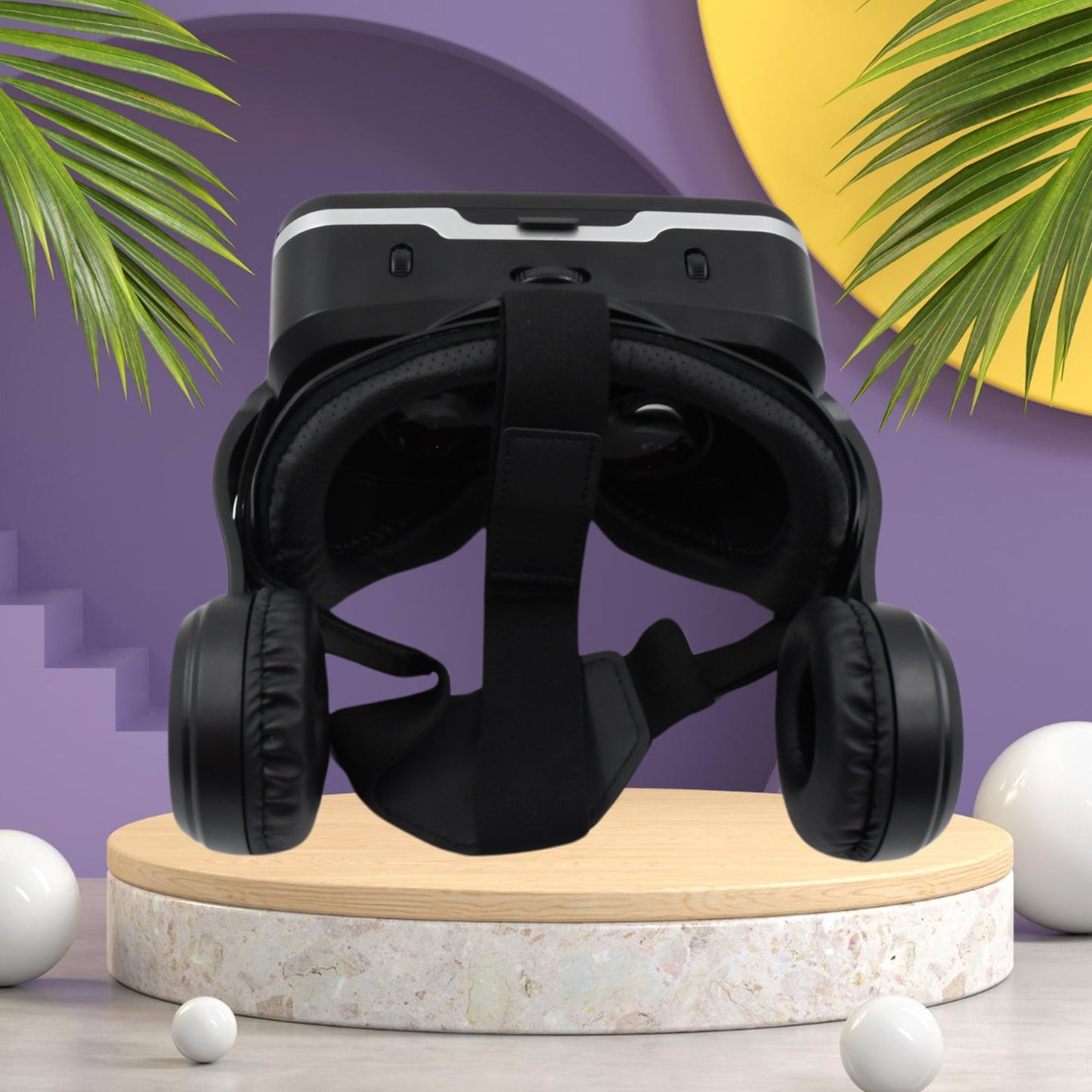 3D / HD VR Glasses Virtual Reality Goggles Headset for iOS for Android Smartphone VR Goggles-For 3D VR Movies Video Games with Headphones (1 Pc)