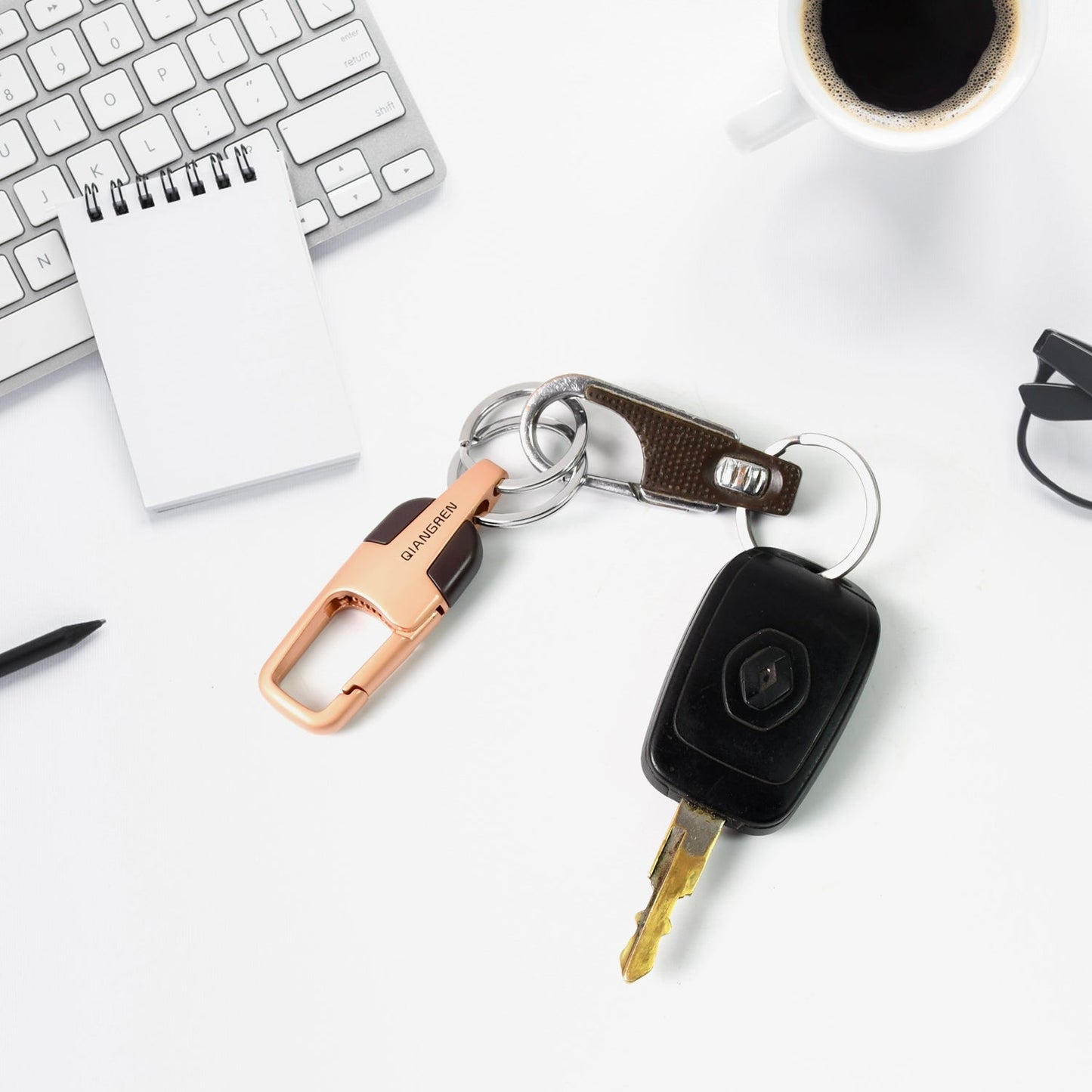 Heavy Duty Stainless Steel Luxury Car, Bikes Key Holder, Keychain, Key chain (1 Pc / Mix Design)