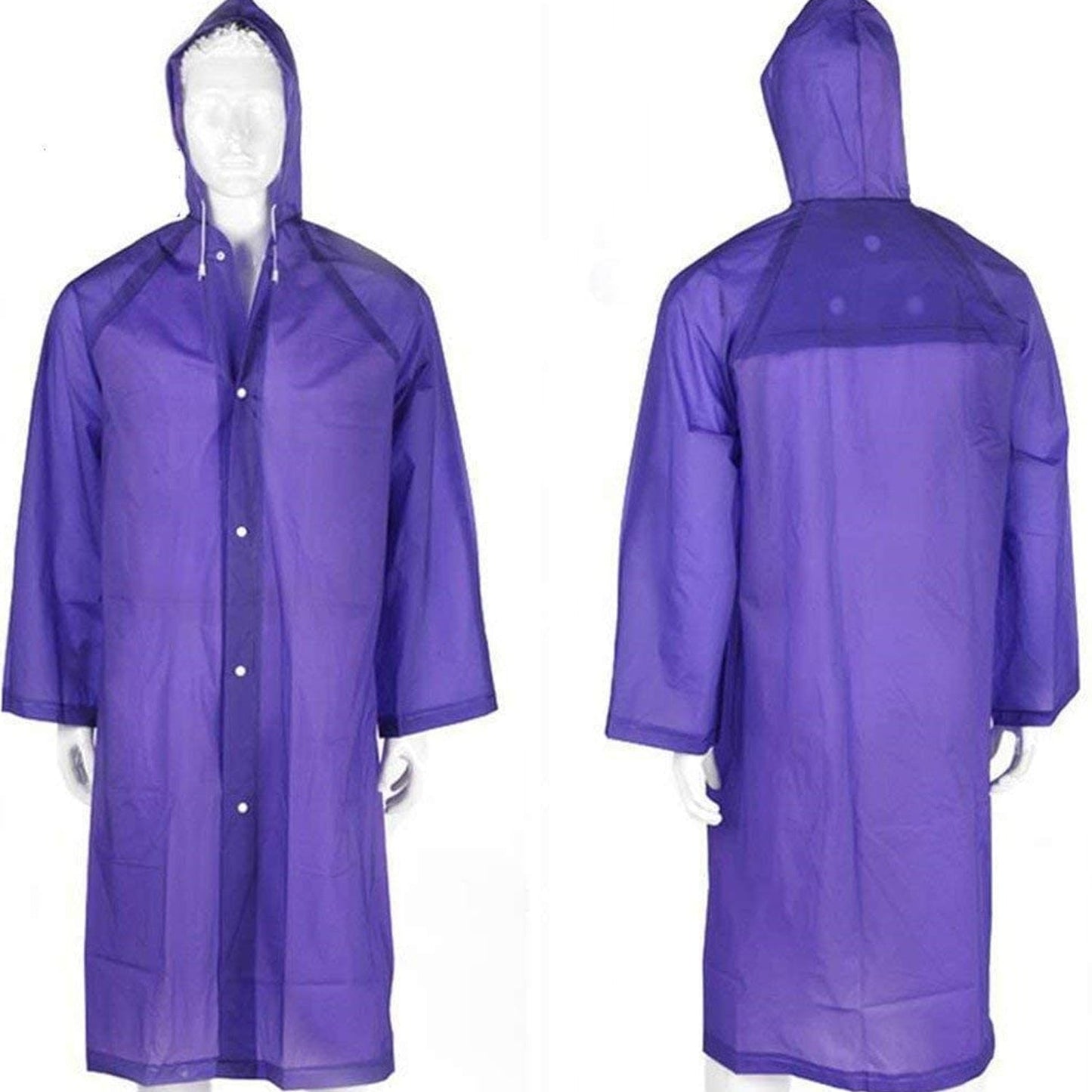 EVA Raincoat Protect Body Arms Legs, Waterproof Reusable Rain Poncho for Women Men Adult Kids Outdoor Traveling Eva Material Raincoat / Rain wear / Rain Suit for Outdoor Accessory (1pc)