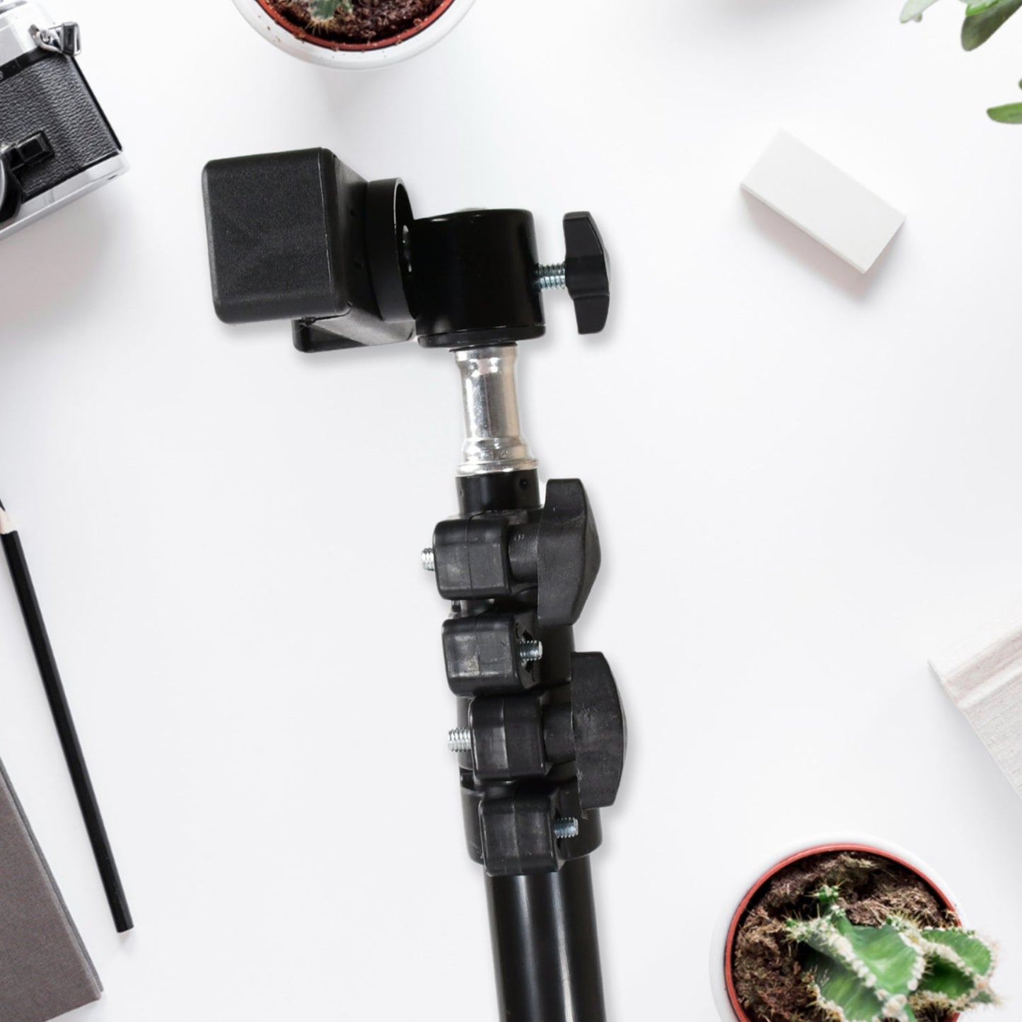 Professional DSLR Camera Tripod - Max Height 178cm Adjustable Stand with Multipurpose Head for Photography