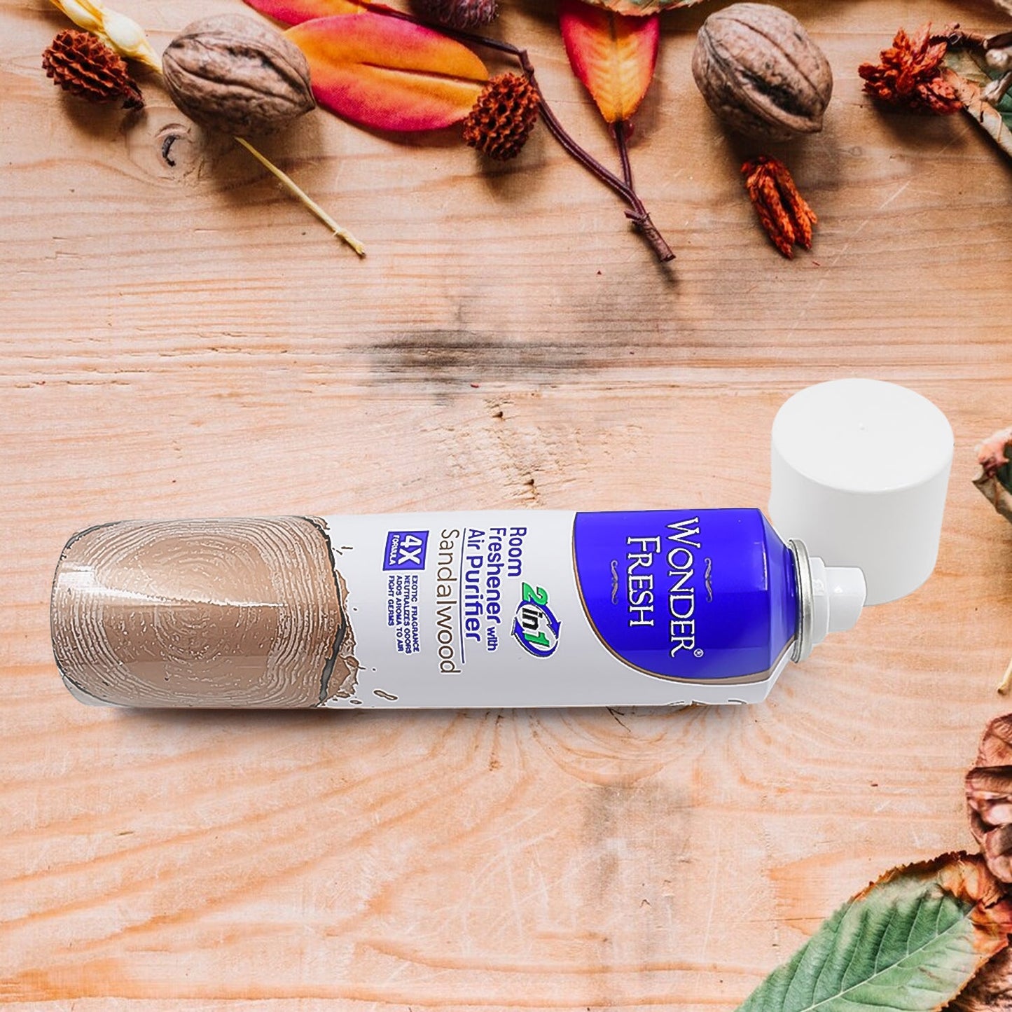 Fresh Air Freshener Spray, Sandalwood Fragrance | Long Lasting Fragrance for Home & Office (Mix Fragrance / 125 Gm)