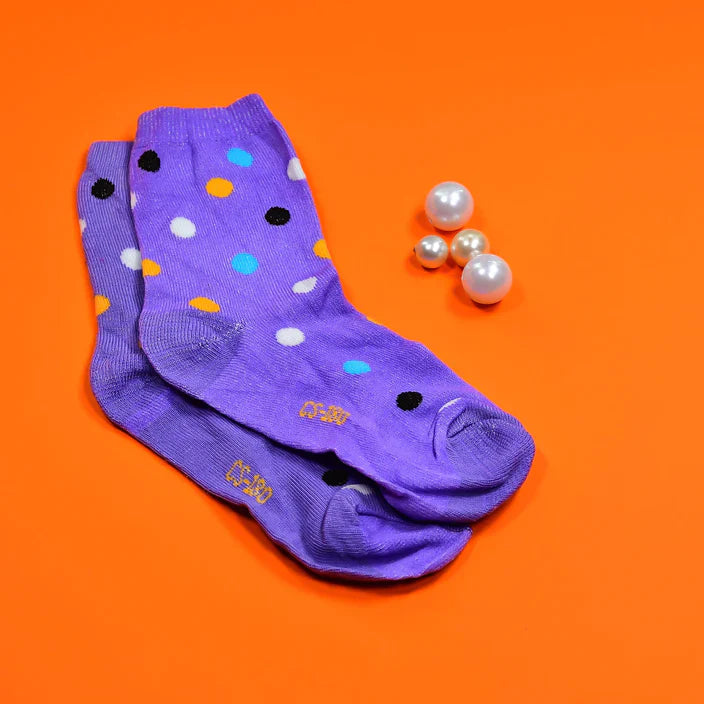 1 PAIR SOCKS PRINTED TRENDY MULTIPLE DESIGNER SOCKS (1 Pc / Mix Design)