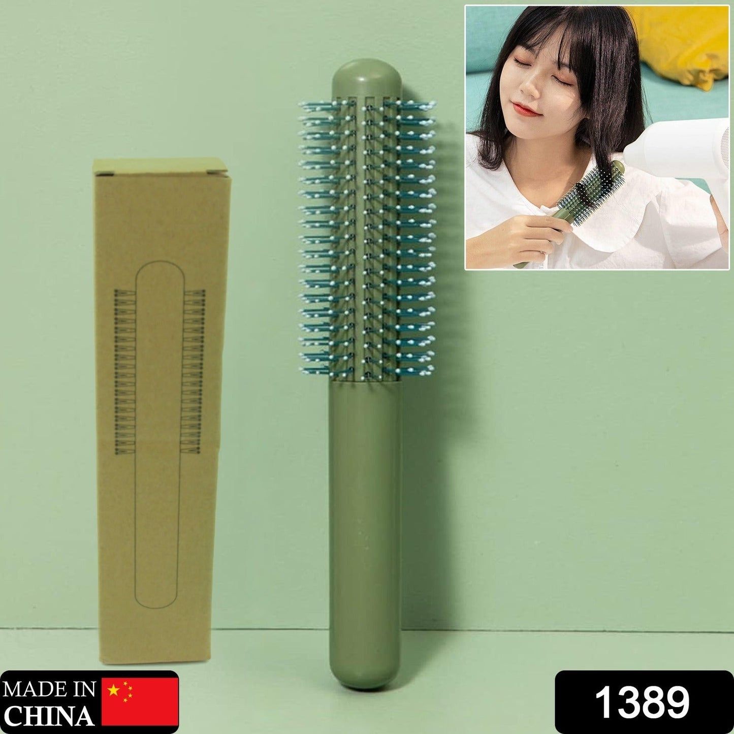 Massage Comb, Air Cushion Massage Hair Brush Ergonomic Matt Disappointment for Straight Curly Hair Cushion Curly Hair Comb for All Hair Types, Home Salon DIY Hairdressing Tool (1 Pc)