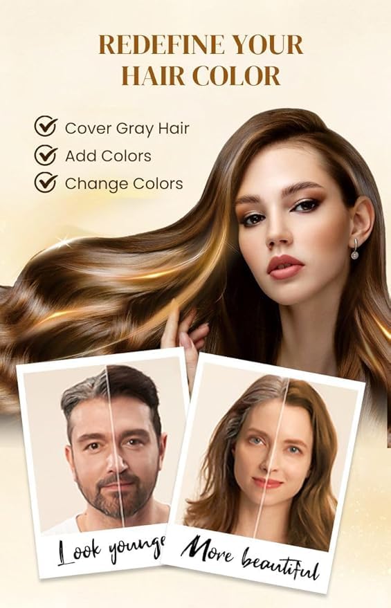 Japanese Long Lasting Natural Hair Dye Shampoo ( Buy 1 Get 1 Free )