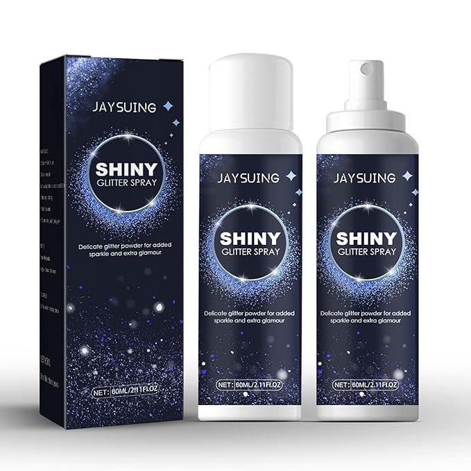 Shiny Glitter Spray 60ml Hair Glitter Spray for Nightclub Party Dating