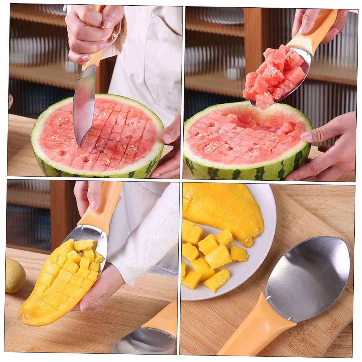 Prep Tool Peeler Slicing and Dicing Gadget Scooping Tool for Effortless Preparation