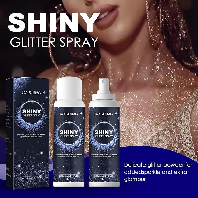 Shiny Glitter Spray 60ml Hair Glitter Spray for Nightclub Party Dating