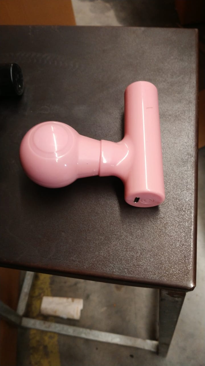 Black Mini Pocket Size Massager, Full Body Massager, Cordless One Button Operation for Body Pain & Relaxation