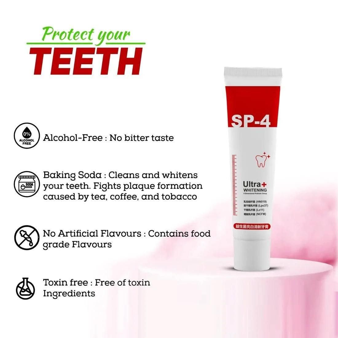 Buy 1 Get 1 Free Probiotic Ultra Whitening Toothpaste