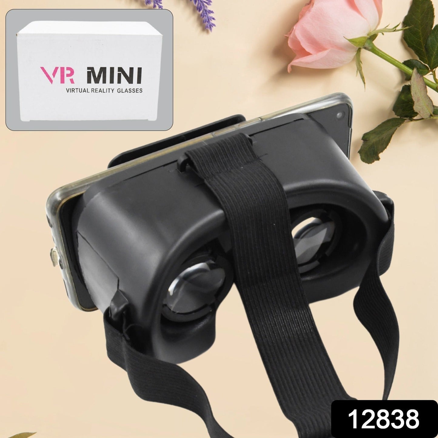 3D VR Glasses Virtual Reality Goggles Headset for All Smartphone VR Goggles-For 3D VR Movies Video Games (1 Pc)