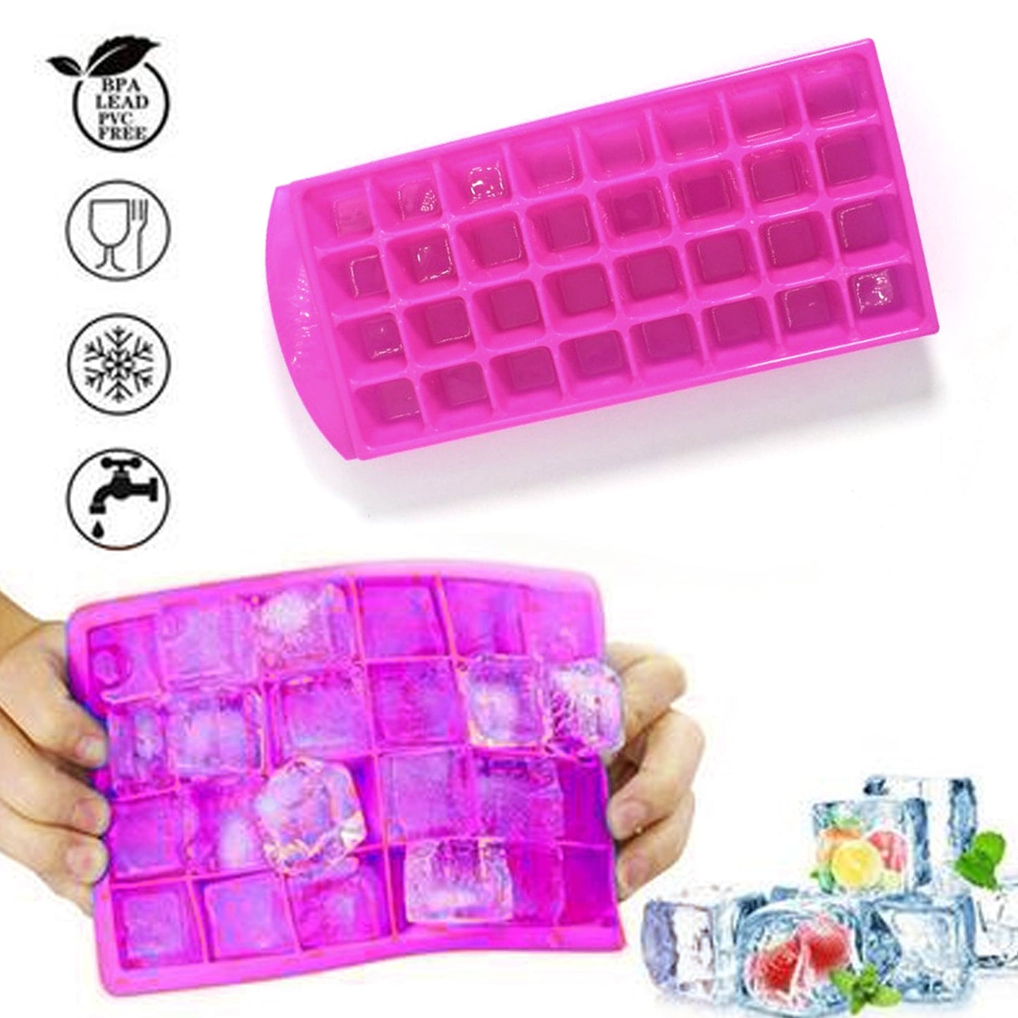 32-cube ice tray for efficient ice making