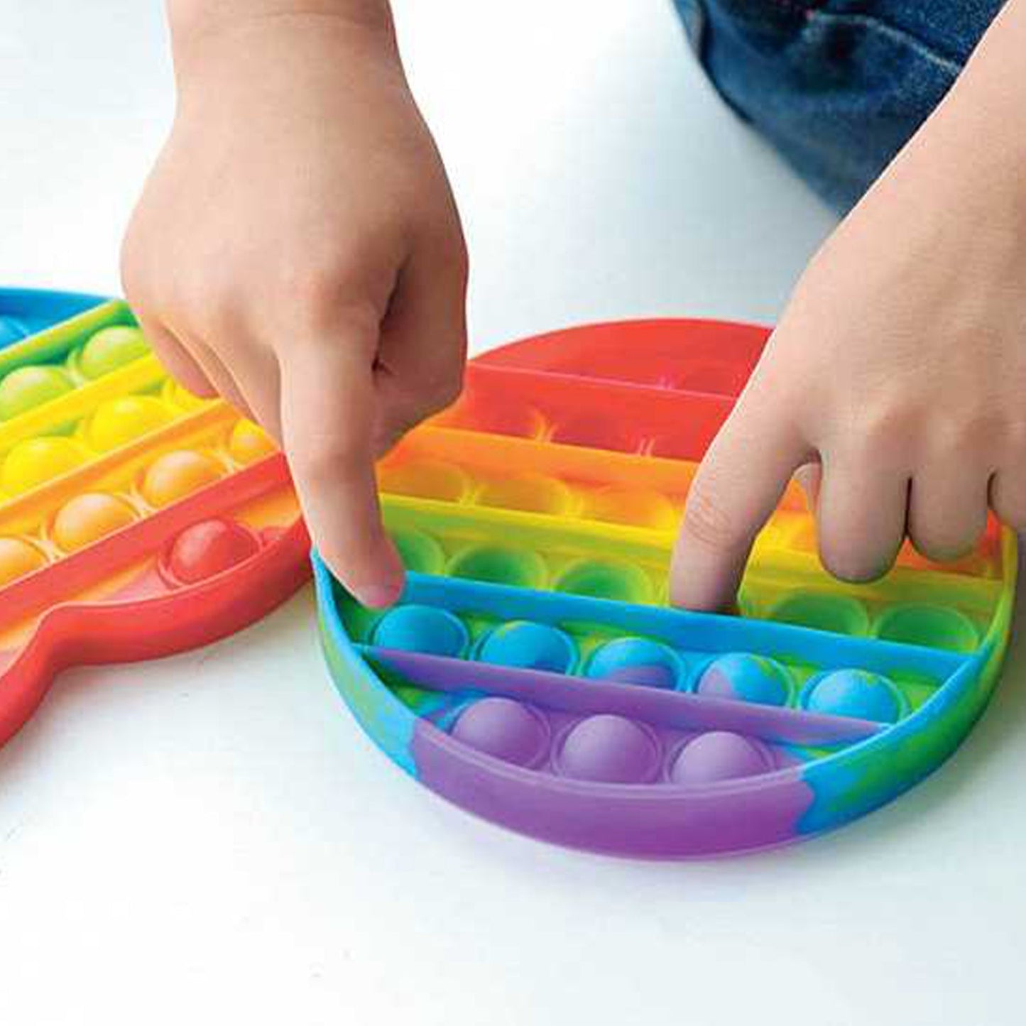 Colorful bubble fidget toy for stress relief