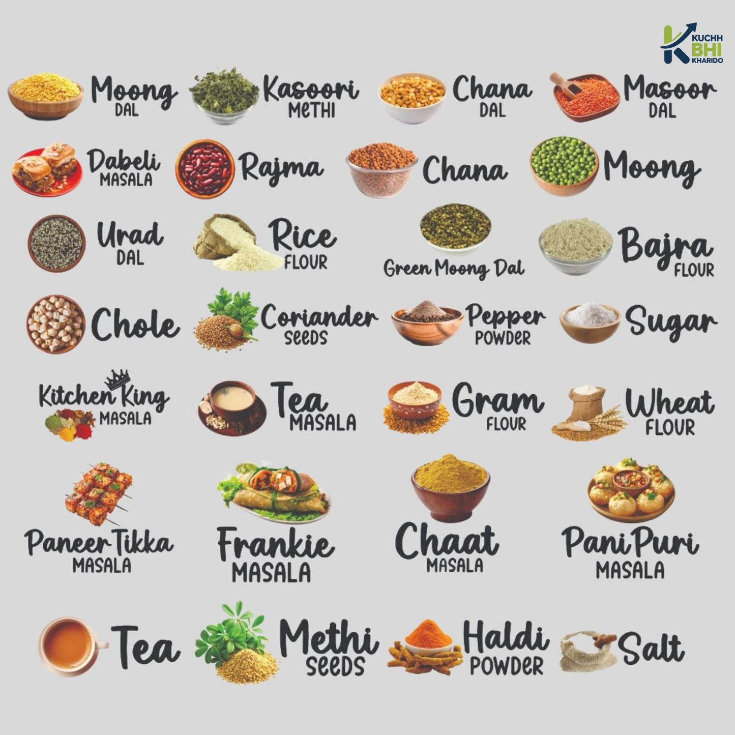 Buy 1 Get 1 Free 3D Permanent Kitchen Labels | Set of 100 stickers