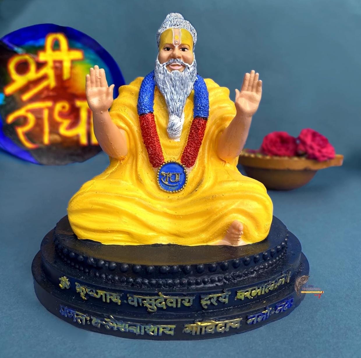 Shri Premanand Ji Polyresin Statue – 4 Inch | Spiritual Guru Idol for Home & Office Décor