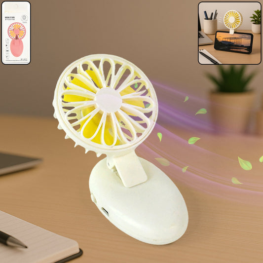 Mini USB Handheld Fan, Portable Rechargeable Mini Fan for Home, Office, Travel and Outdoor Use (1 Pc)
