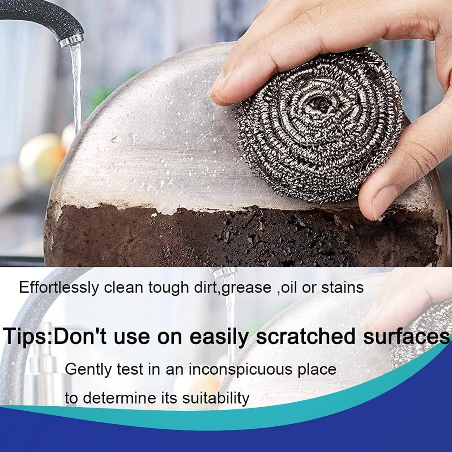 Microfiber Kitchen Cleaning Set - 6-Piece Sponge & Scouring Pad Collection