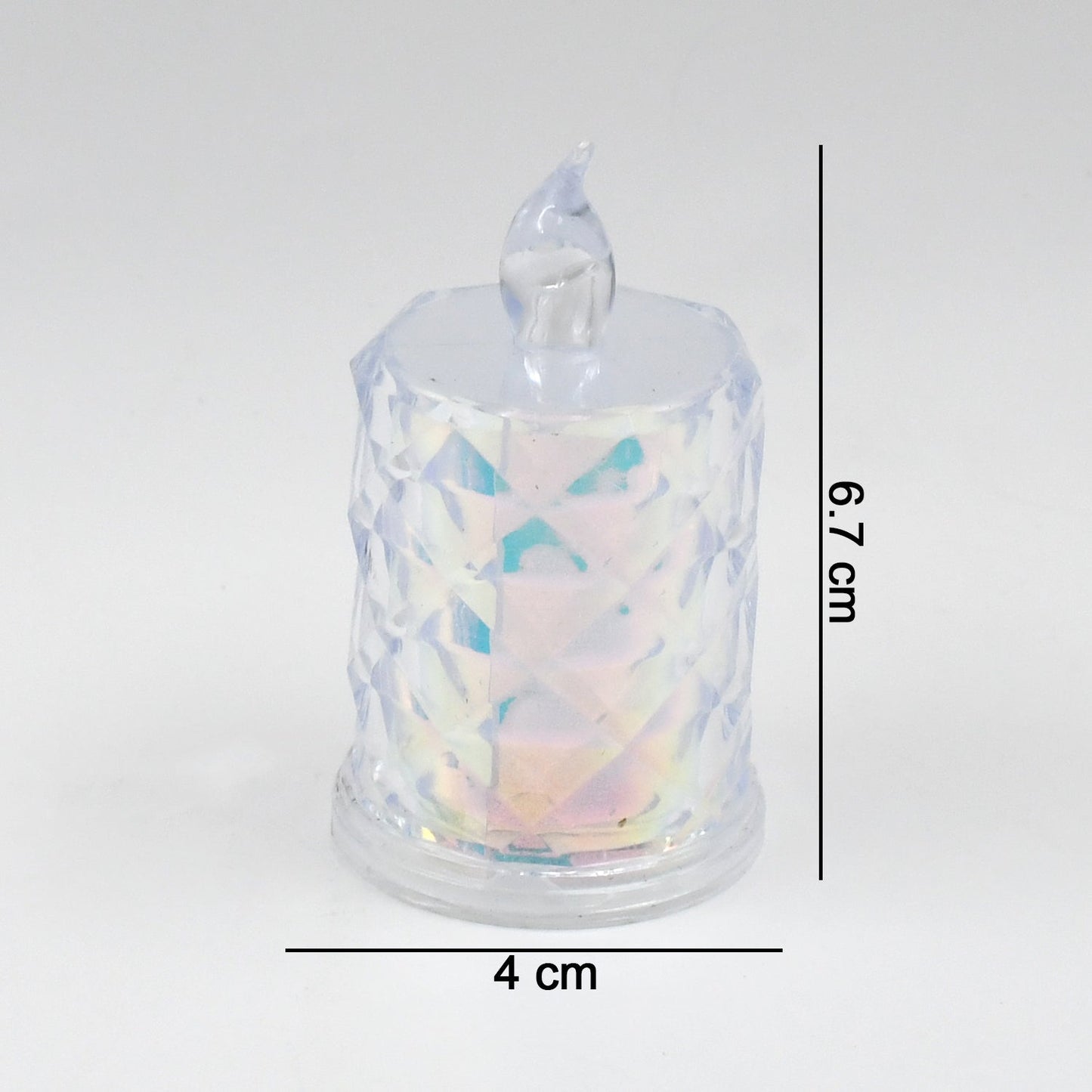 4 Pc Flameless and Smokeless Decorative Melting Candles LED Tea Light, Diwali