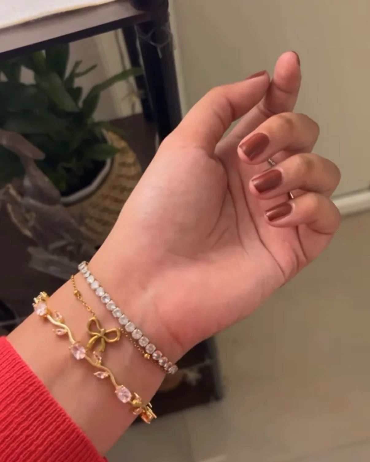 KBK Blooming Vine Crystal Bracelet | Women's Zircon Wave Bracelet | Gift for Her