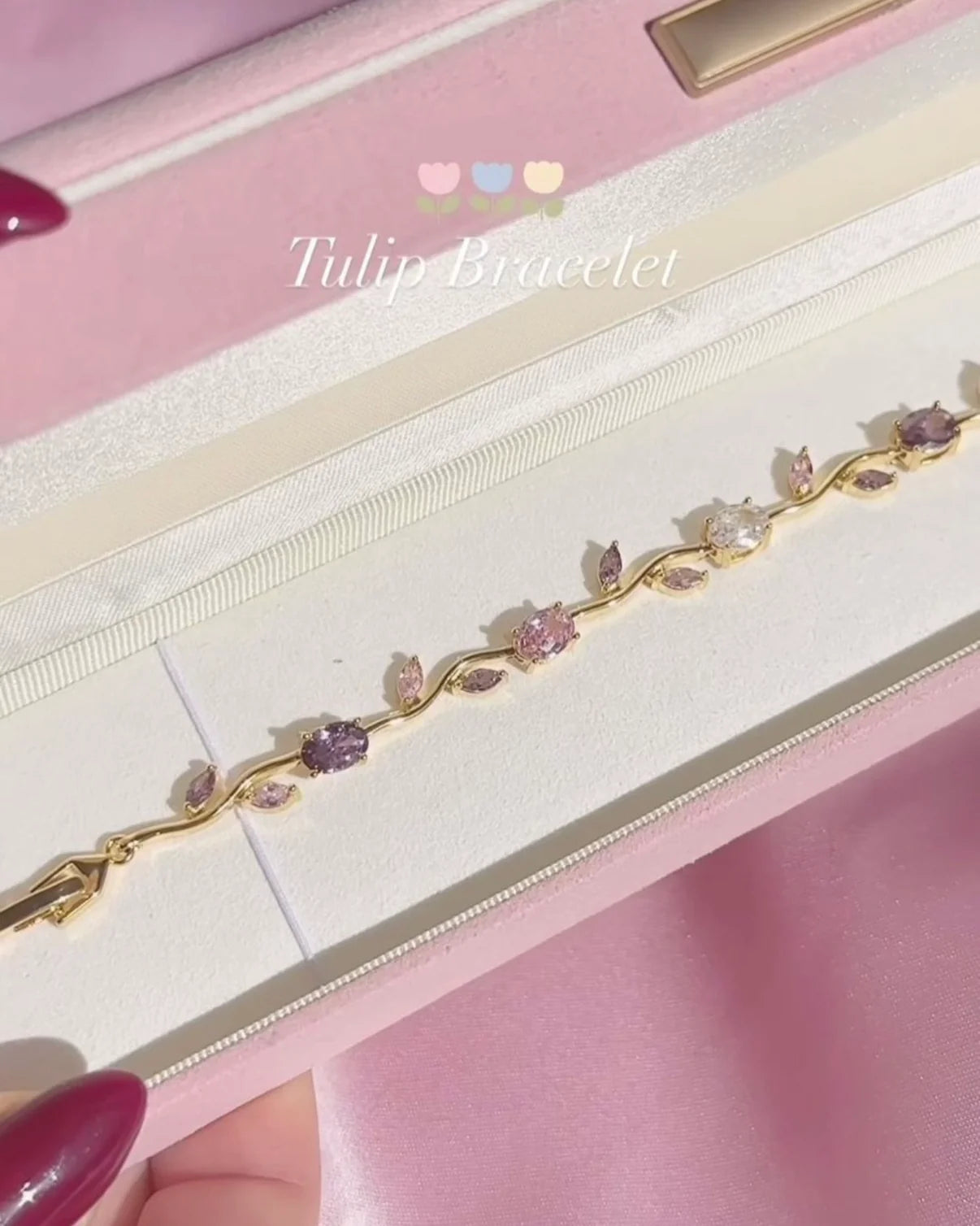 KBK Blooming Vine Crystal Bracelet | Women's Zircon Wave Bracelet | Gift for Her