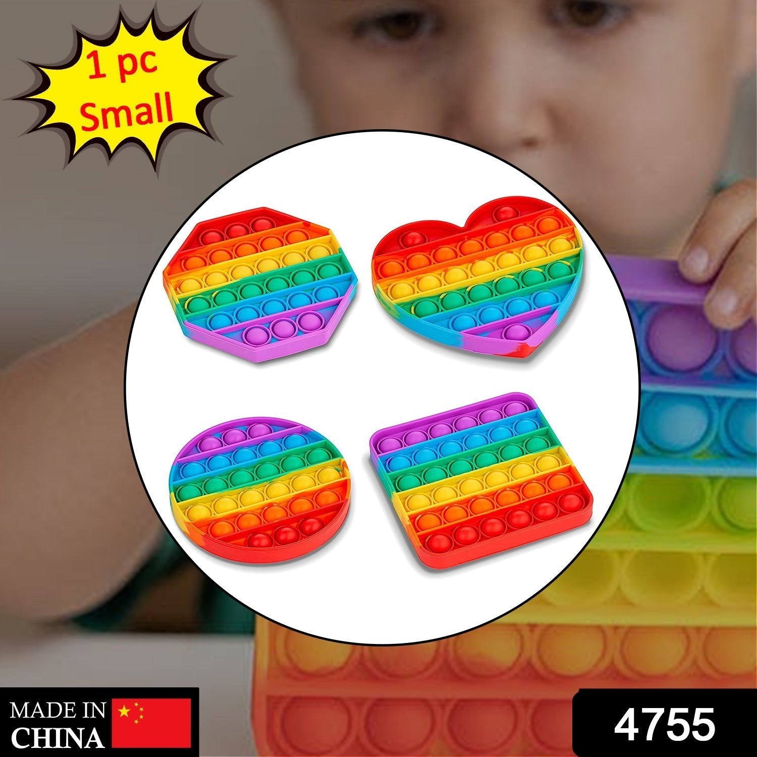 Push  bubble sensory toy in mixed colors