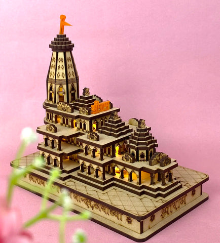 Shri Ram Mandir Model 3D Wooden Janmabhoomi
