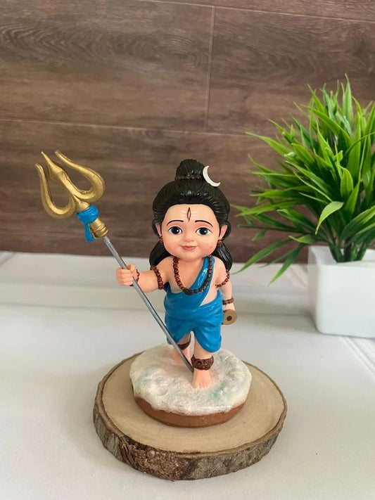 Polyresin Bal Shiva Idol For Home Puja and Gift