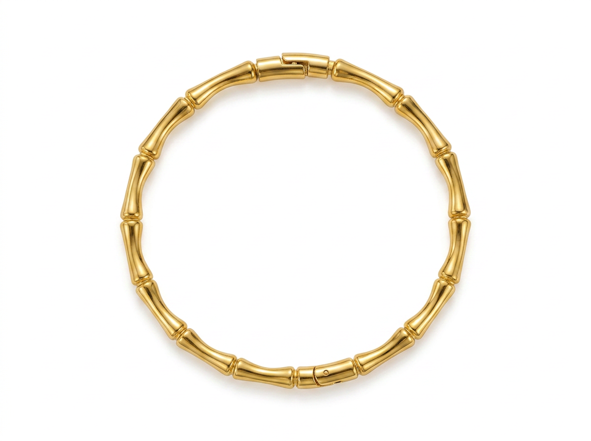 Gold Bamboo Bracelet – Nature‑Inspired Luxury Jewelry for Women