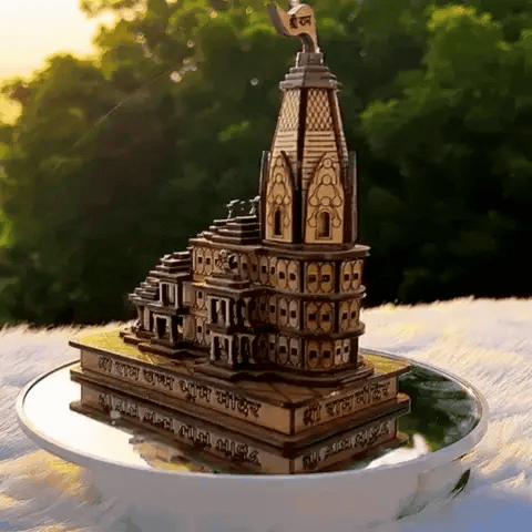 Shri Ram Mandir Model 3D Wooden Janmabhoomi