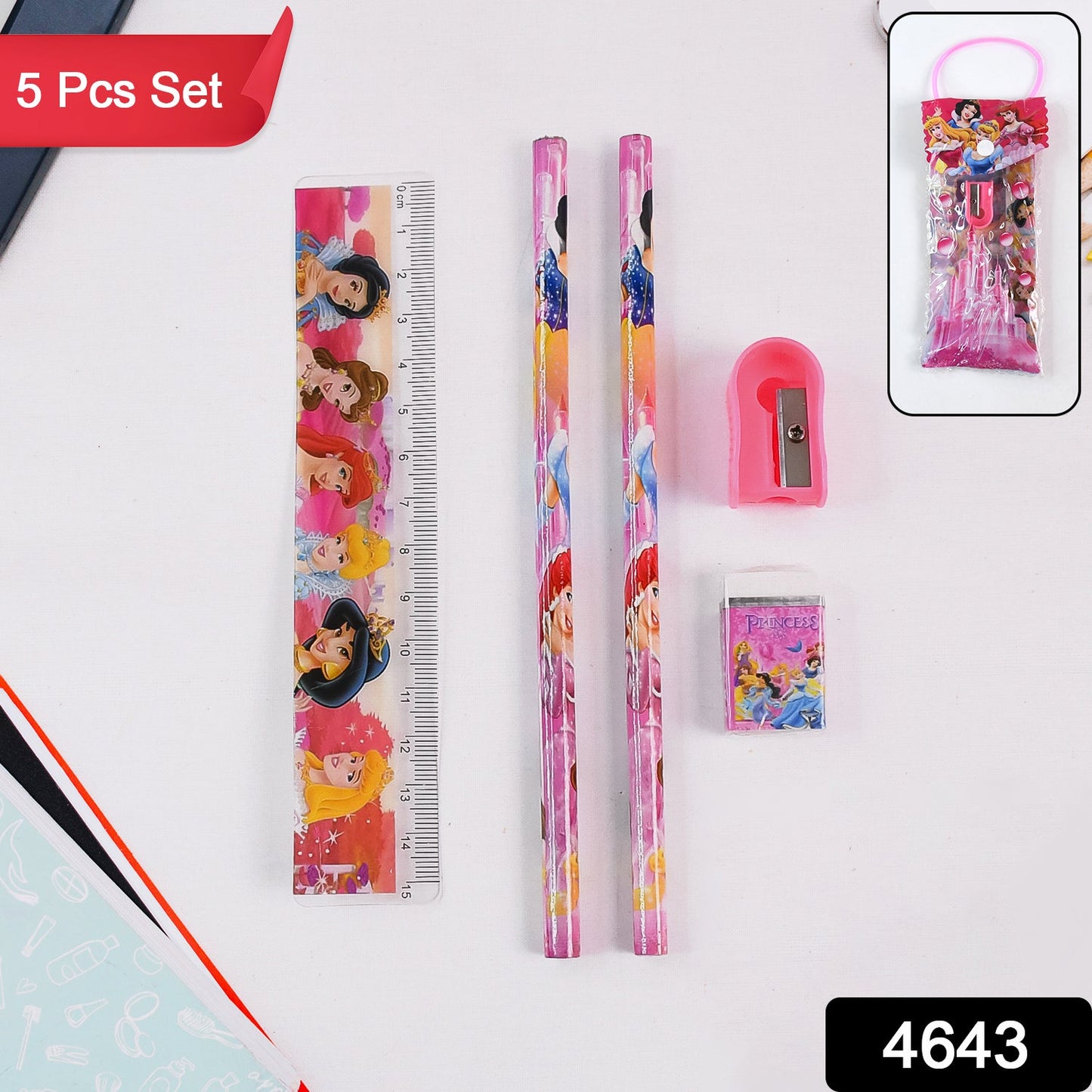 Fun & Functional! 5-in-1 Cartoon Pencil Set for School & Play (5 Pc)